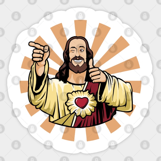 Buddy Christ Sticker by adriennfarkas